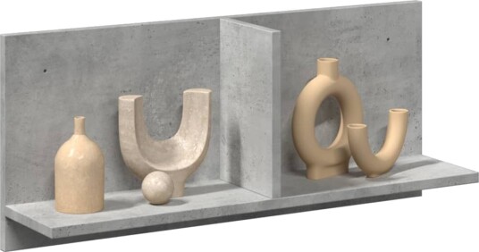 Veggskap 70x16,5x30 cm betonggrå konstruert tre 8721158391414