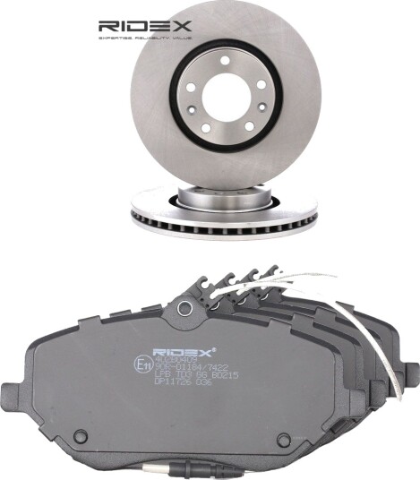RIDEX 3405B2725 Bremseskiver og -klosser