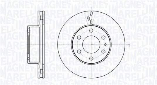 Bremseskive MAGNETI MARELLI 361302040482