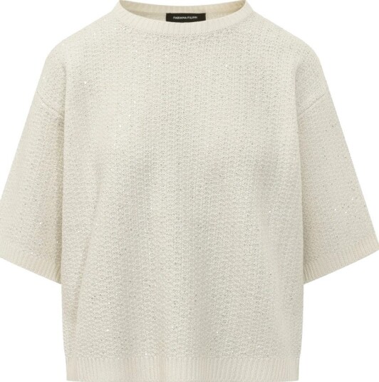 Fabiana Filippi Dame Strikkevarer Beige L,