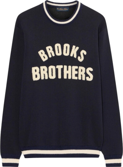 Brooks Brothers Herre Strikkevarer Blå 3XL,