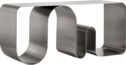 CURVA SOLID Benk L100 Sølv CURVA SOLID Benk L100 Sølv