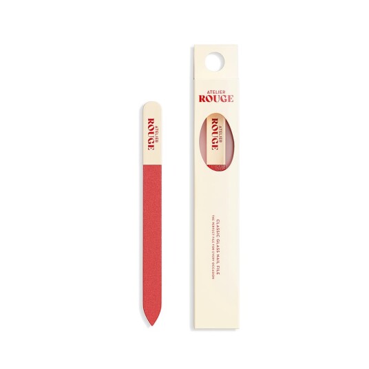 Classic Glass Nail File Beige/Red