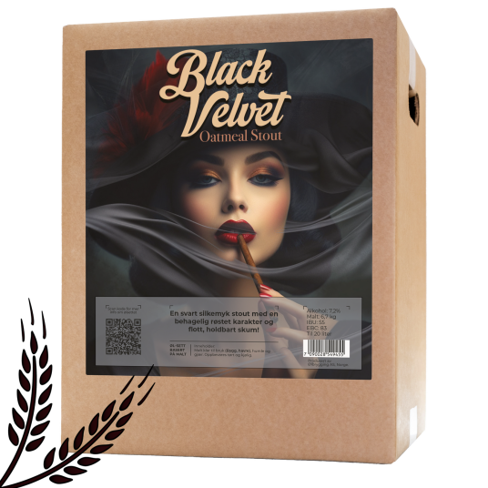 Ølbrygging As Black Velvet Allgrain Ølsett Silkemyk Oatmeal Stout