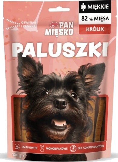Pan Miesko Voksen Hundegodbiter Rabbit Sticks 100 G