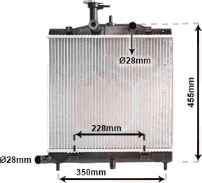 VAN WEZEL 83002172 Radiator motorkjøling
