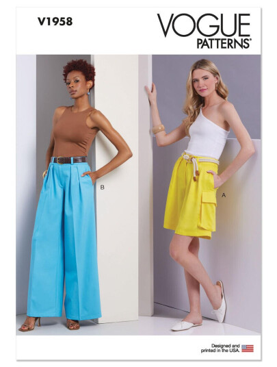 Vogue 1958 - Bukse & Shorts A5 (6-8-10-12-14)
