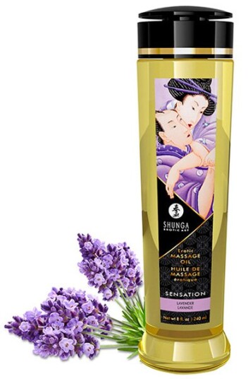 Shunga Massage Oil Sensation Lavender 240ml Shunga Massage Oil Sensation Lavender 240ml