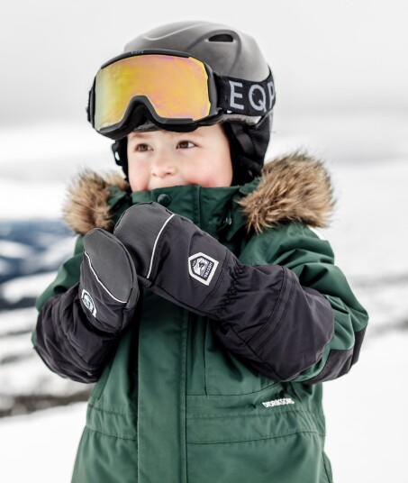 Hestra Juniors' Akka Mitt 5, Black