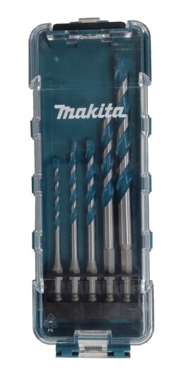 Makita E-16732 5-delt Multimaterial Borsett med 1/4" Hex Feste Makita E-16732 5-delt Multimaterial Borsett med 1/4" Hex Feste