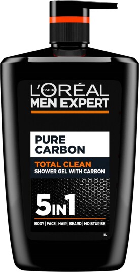 Loreal Paris Men Expert Total Clean Shower Gel with Carbon 1000 ml Loreal Paris Men Expert Total Clean Shower Gel with Carbon 1000 ml