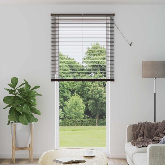 vidaXL Venetiansk persienne Mørk Brun med Mønster 213 x 80 cm 25 mm vidaXL Venetiansk persienne Mørk Brun med Mønster 213 x 80 cm 25 mm