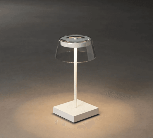 Trend Collection Camogli bordlampe – oppladbar og dimbar, hvit