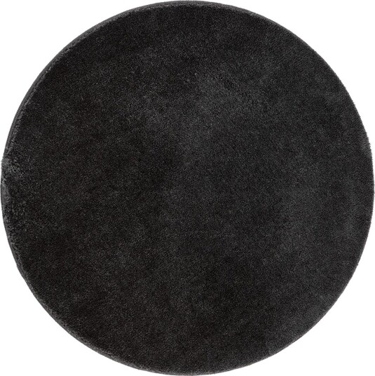 Cozy Ryeteppe 160 cm Rund - Svart