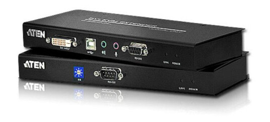 ATEN systemförlängare USB DVI Single Seriellt & Ljud över Cat5 60m