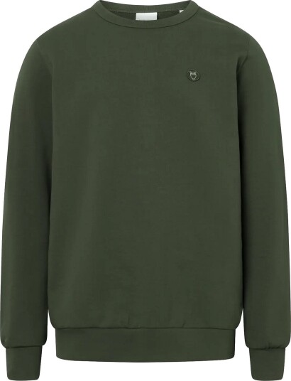 Knowledge Cotton Apparel Basic Badge Sweat Gots/Vegan Green XL