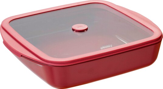 Pebbly Ildfast form kvadrat 1,6 liter, cherrywood