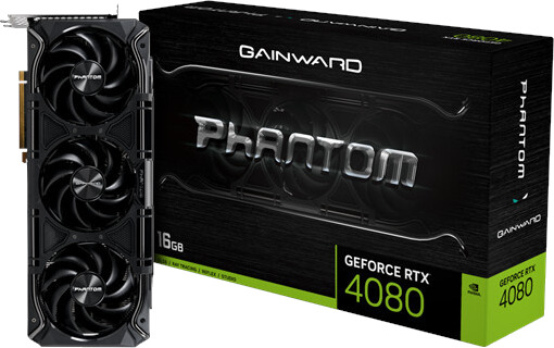 Gainward GeForce RTX 4080 Phantom 16GB GDDR6X - 16GB GDDR6 RAM - Grafikkort