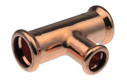 Vsh Fabrieken Xpress copper reduced t-piece fff 28x22x28 Vsh Fabrieken Xpress copper reduced t-piece fff 28x22x28