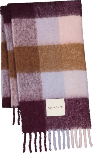 Gant Alpaca Check Wool Scarf - Multi/patterned - ONE SIZE