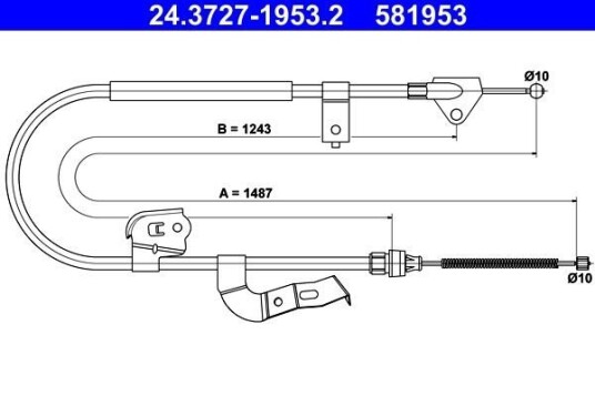 Bremsewire ATE 24.3727 1953.2 Bremsewire ATE 24.3727 1953.2