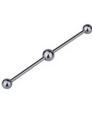 Ørebarbell m/Kule i Midten Steel Strl 1,6x29 mm med 5 mm kule