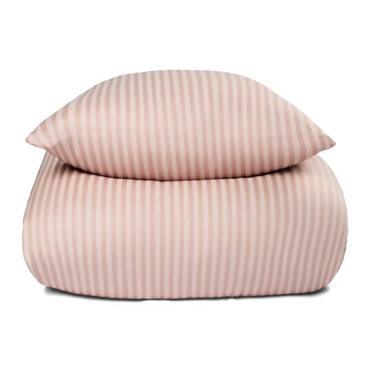 Borg Living Sengetøy - 200x200 cm - Jacquardvevd - Rosa - 100% bomullsateng