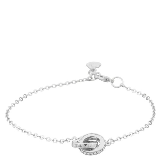 Snö Of Sweden Connected Chain Bracelet Silver/Clear 16-17cm Snö Of Sweden Connected Chain Bracelet Silver/Clear 16-17cm