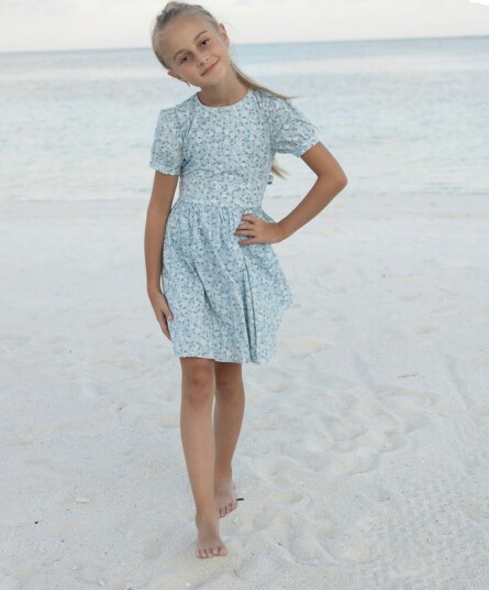 Vilje & Ve Sara Kjole Ice Blue (110 / 5 år)