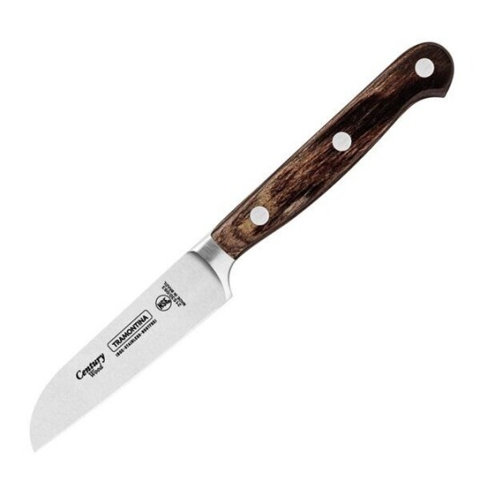 Tramontina   Polywood grønnsakskniv 7,5 cm brun