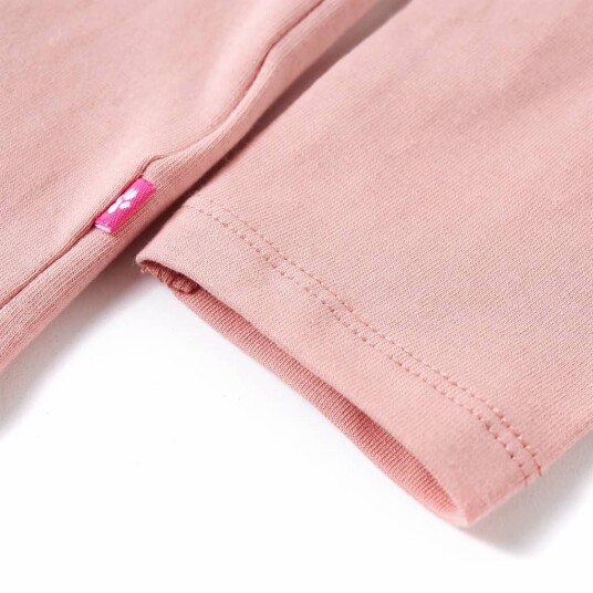 vidaXL T-skjorte for barn med lange ermer rosa 128