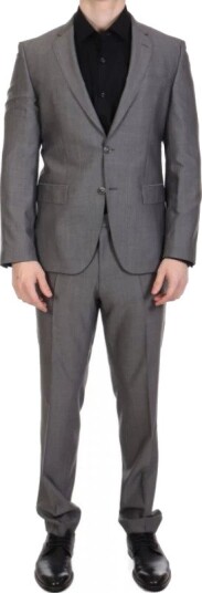 Boss, Herre, Dress, Grå, 4XL,