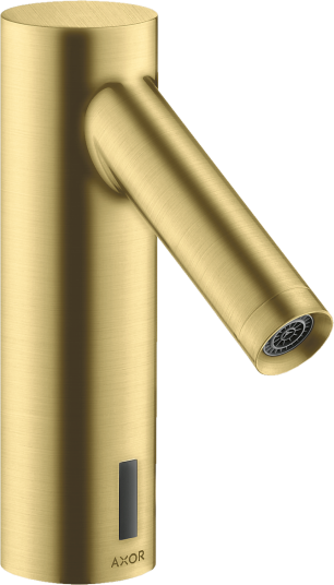 Axor Starck Berøringsfri servantbatteri 230V, u/temp.reg. Børstet Messing Axor Starck Berøringsfri servantbatteri 230V, u/temp.reg. Børstet Messing