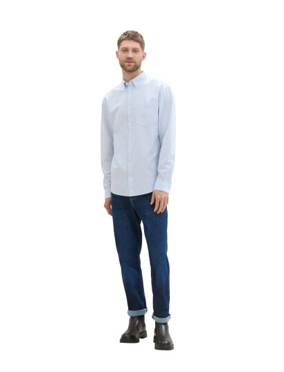 Tom Tailor Oxford Shirt Blue L Tom Tailor Oxford Shirt Blue L
