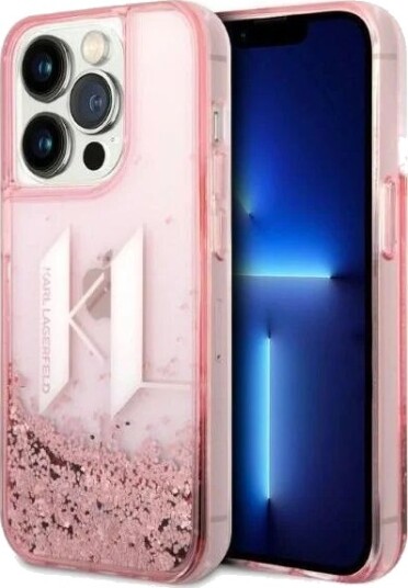 Karl Lagerfeld KLHCP14XLBKLCP iPhone 14 Pro Max 6.7 "pink / pink hardcase Liquid Glitter Big KL