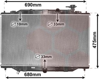 VAN WEZEL 27002272 Radiator motorkjøling VAN WEZEL 27002272 Radiator motorkjøling