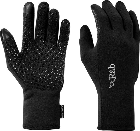 Rab Power Stretch Contact Grip Black Black unisex XS Rab Power Stretch Contact Grip Black Black unisex XS