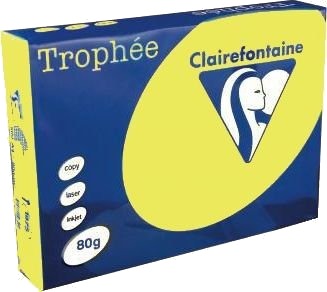 Clairefontaine Trophée A4 Kopiering A4 210X297 Mm 80 G/M² Gult Fsc