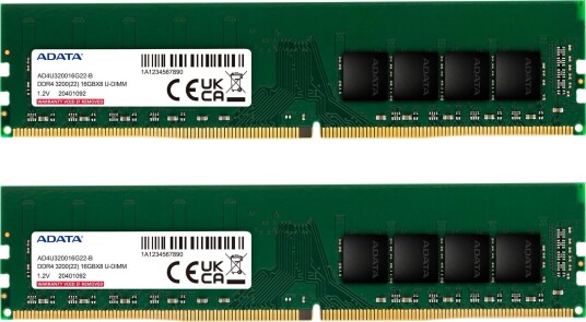 ADATA AD4U320016G22 DTGN RAM modul 32GB 2x16GB DDR4 3200MHz U DIMM