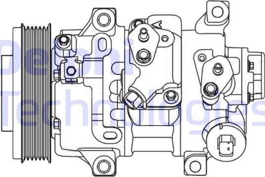 AC kompressor DELPHI CS20478 AC kompressor DELPHI CS20478