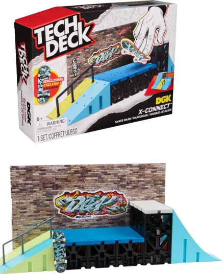 Tech Deck X-Connect DGK Skatepark Byggesett med Modulære Ramper