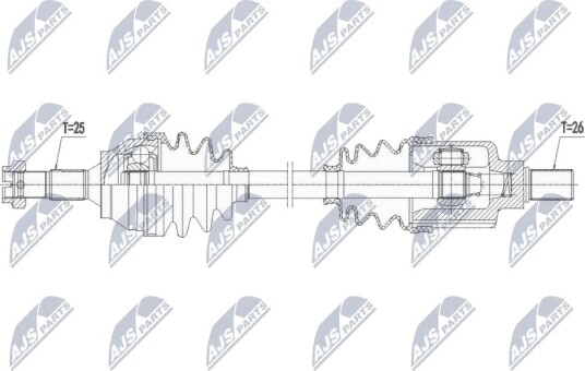 Nty Drivaksel NTY NPW PE 063
