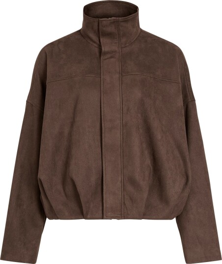 Vila Viviral L/S Funnel Neck Jacket /Otw Brown 36