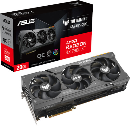 ASUS Radeon RX 7900 XT TUF OC 20 GB GDDR6 - 20GB GDDR6 RAM - Grafikkort