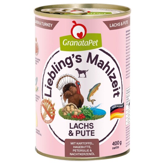 Granatapet Darling'S Meal 6 X 400 G Laks Og Kalkun