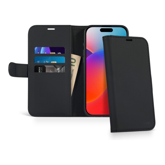 iiglo iPhone 16 Pro Max Lommebokdeksel (sort)