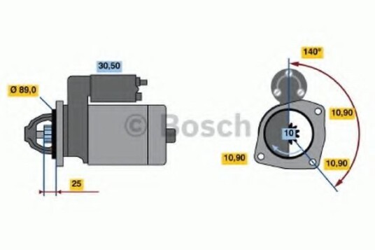 Starter BOSCH 0 986 017 880