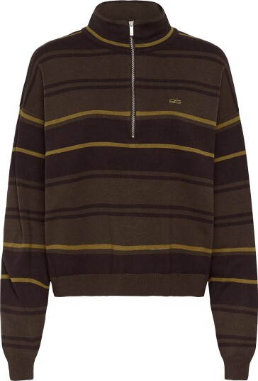 Gestuz Gzthalio Striped Pullover - Brown - M Gestuz Gzthalio Striped Pullover - Brown - M