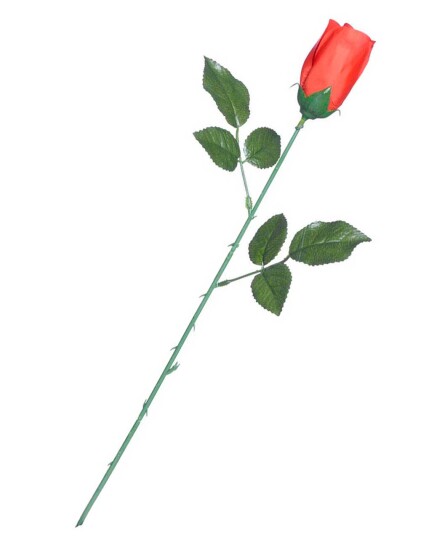 Rød Langstilket Rose Dekorasjon/Kostyme Tilbehør