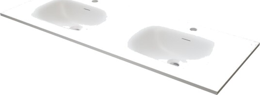 Vikingbad Nea Møbel Rett Hvit Matt 120cm Dobbel